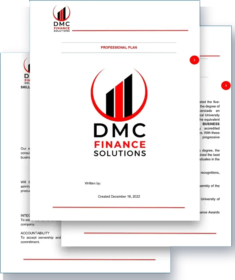 Sample: Professional plan